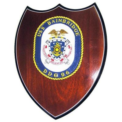 uss bainbridge presentation plaque