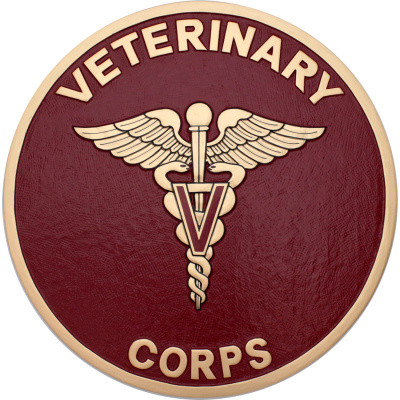 veterinary corps seal plaque